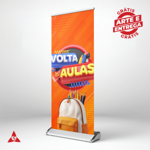 Banner Roll up Completo lona 280g 80x200cm Todo Colorido   