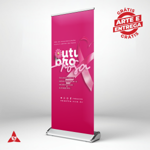 Banner Roll up Completo lona 280g 80x200cm Todo Colorido   